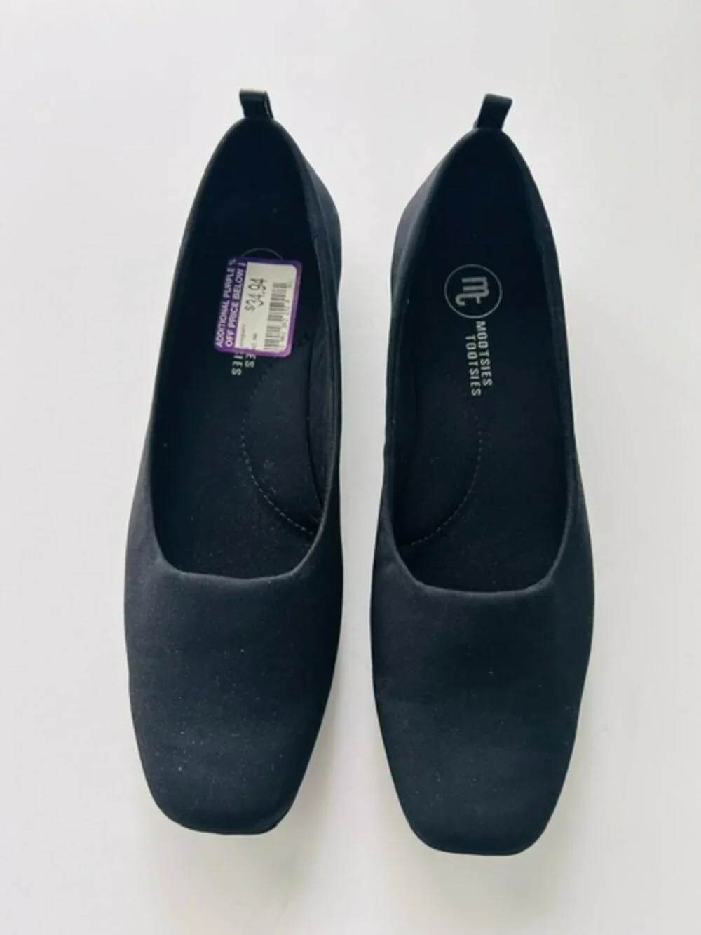NWT Women's Mootsies Tootsies Flat Black Shoes, Size 8M